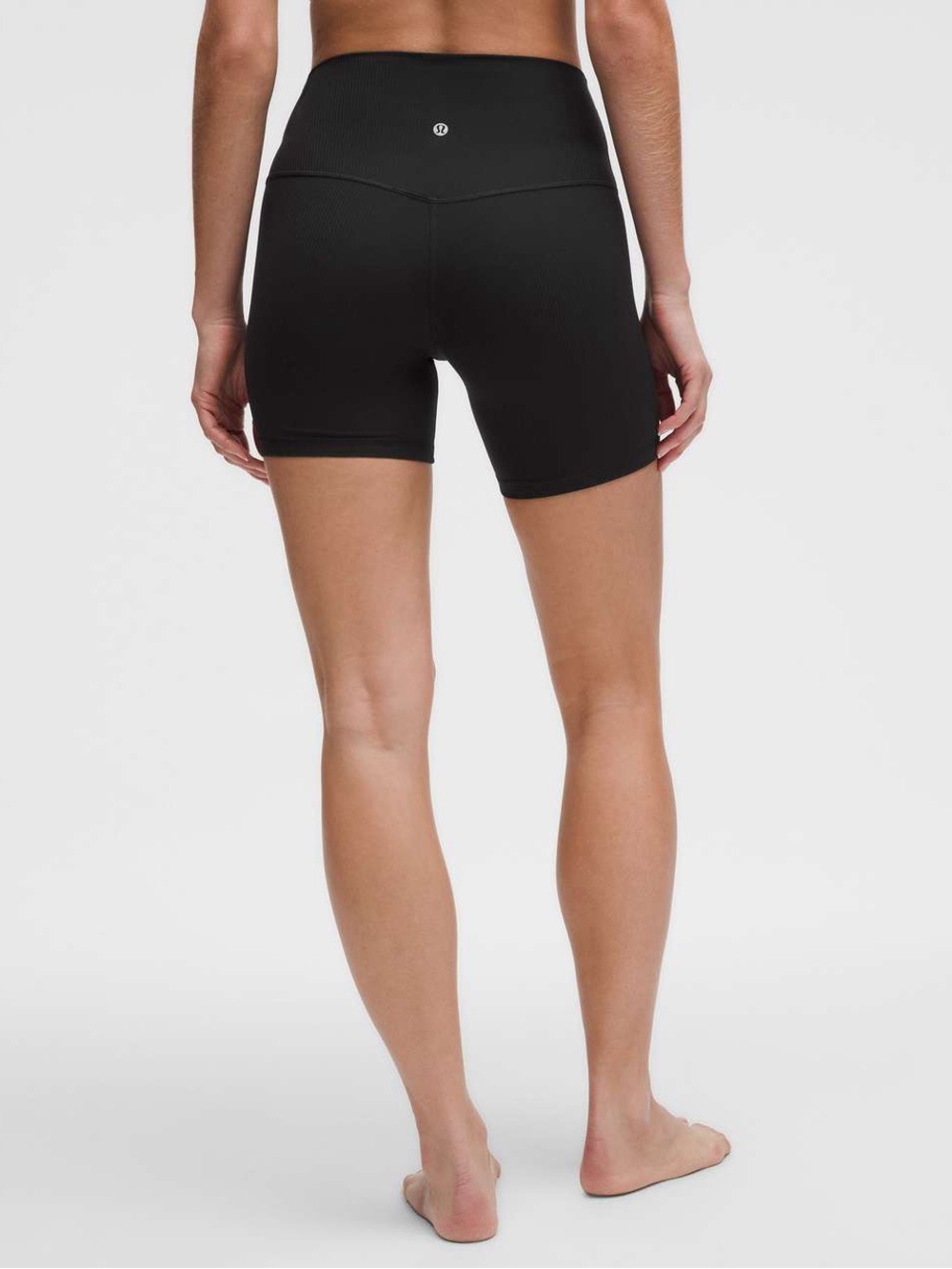 Lululemon 2025 Align High-Rise Ribbed Short 6" Black Size 14 NWT - Picture 5 of 10